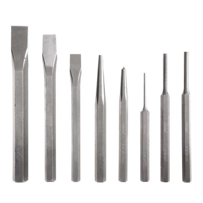 CHISEL AND PUNCH SET - 8 PCS