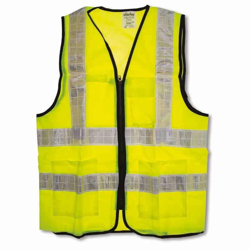 SAFETY JACKETS YELLOW 3 POCKETS