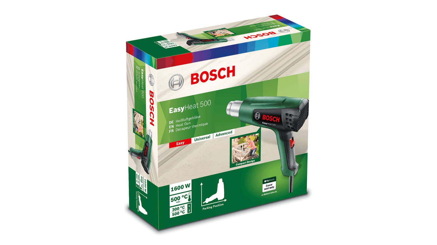 BOSCH-500 EASY HEAT GUN 1600W GREEN