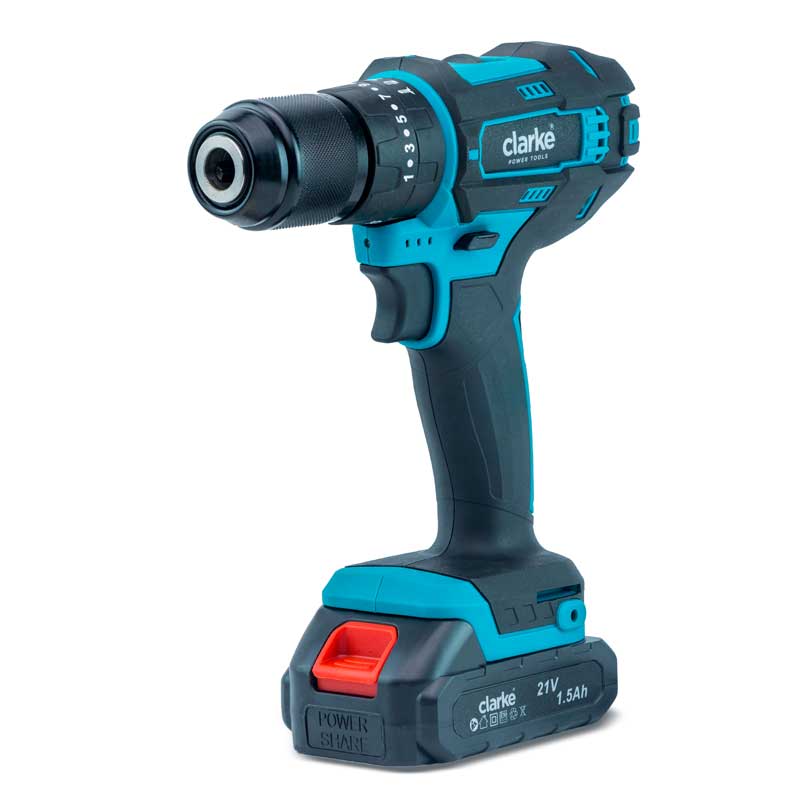 CLARKE -  CORDLESS HAMMER DRILL 21V HEAVY DUTY
