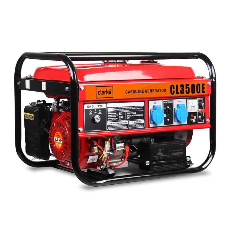 CLARKE -  GASOLINE GENERATOR 3.0KW - ELECTRIC START